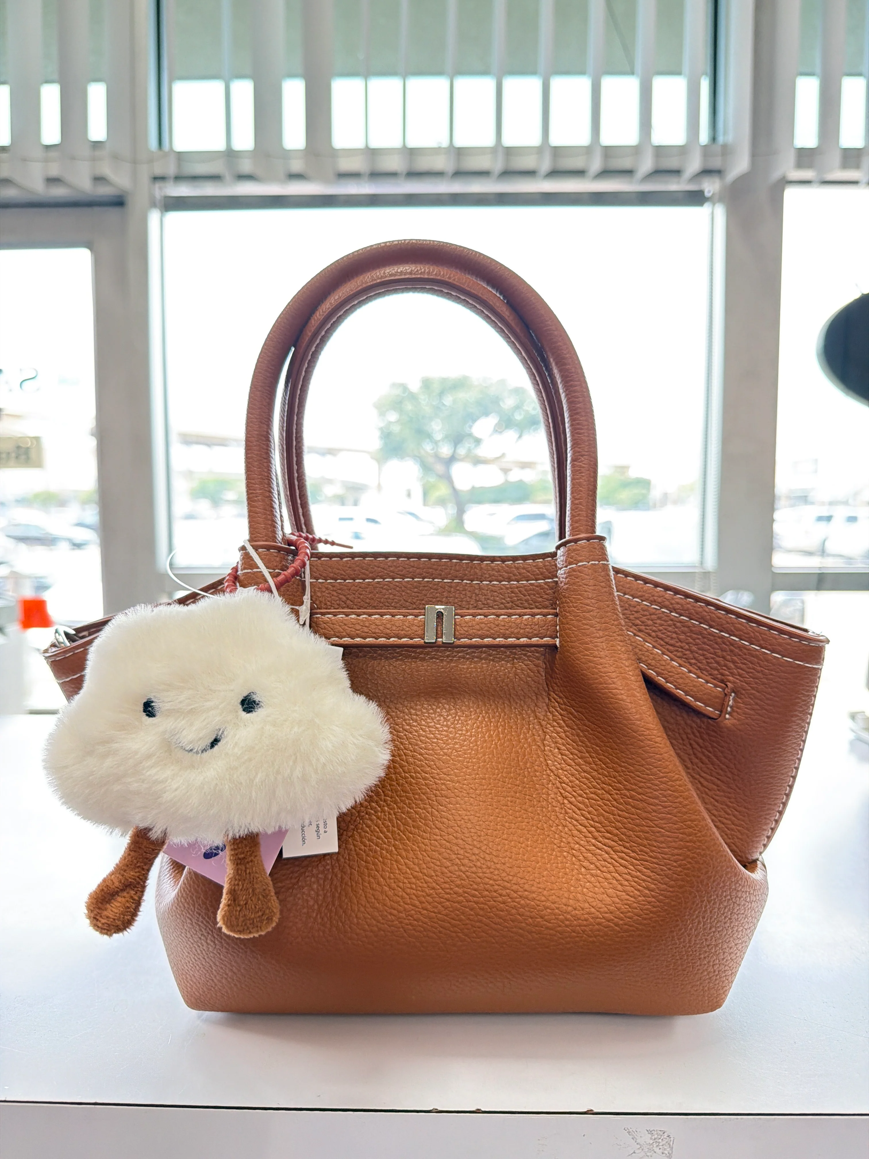 The Happy Cloud Mini Tote (Brown)