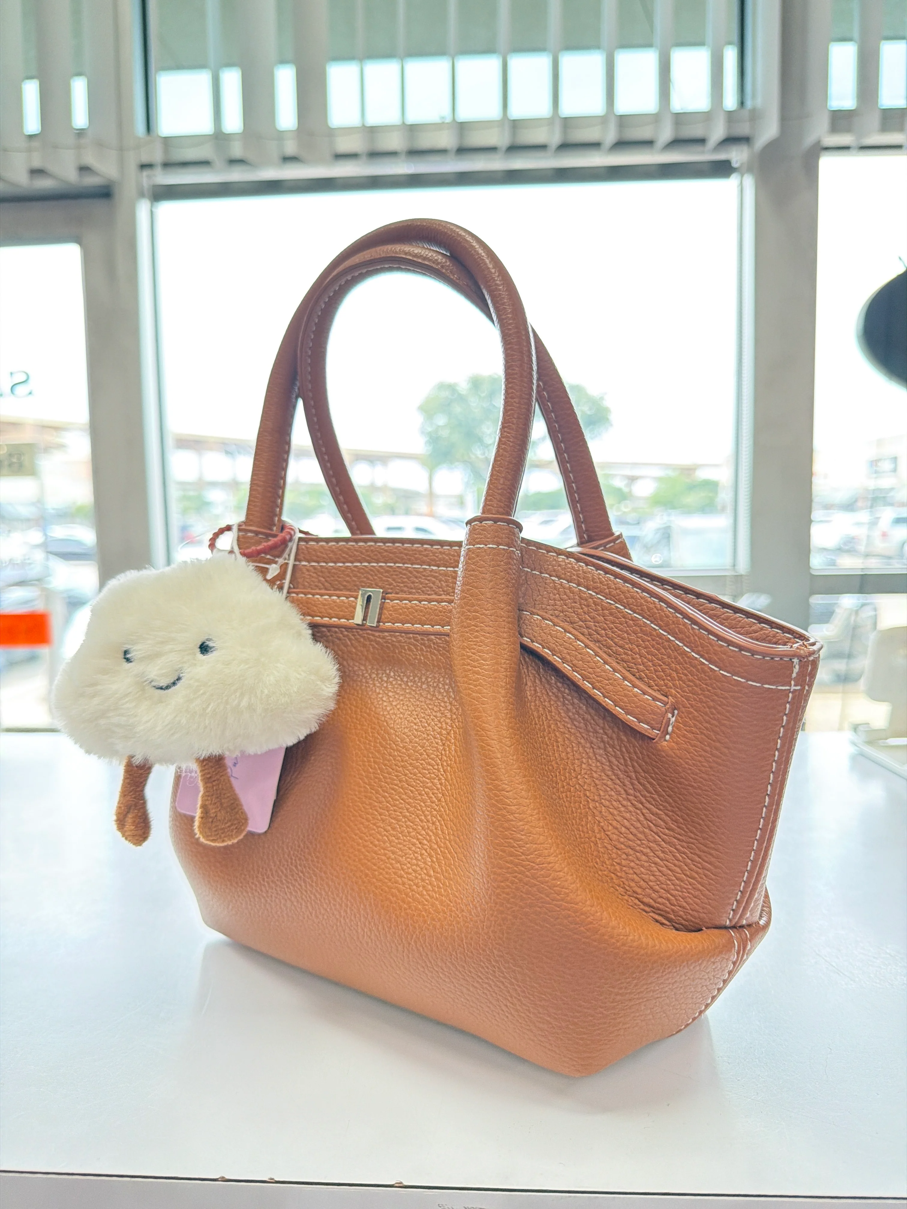 The Happy Cloud Mini Tote (Brown) - Image 2
